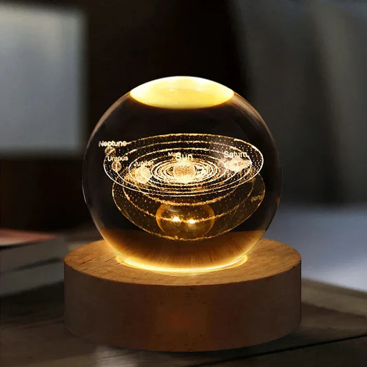 Crystal Lamp ( Solar System)